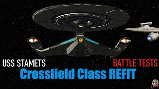 USS Enterprise A VS Crossfield Class Refit  USS Stamets  Star Trek Starship Battles [upl. by Anrapa97]