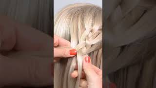 Easy Braid Technique For An Outstanding And Elegant Hairstyle 🤗 [upl. by Sudoeht]