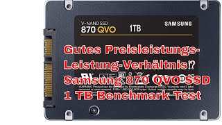 Gutes PreisleistungsLeistungVerhältnis⁉ Samsung 870 QVO SSD 1 TB Benchmark Test [upl. by Casimire780]