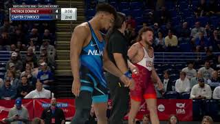 Carter Starocci vs Patrick Downey  86kg  2024 Wrestling Olympic Trials [upl. by Ahsuas114]