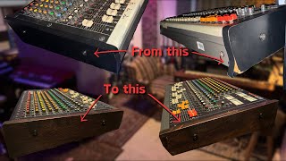 How I made custom wooden side panels for my Tascam M216  Beautifying My Home Studio [upl. by Glenna]