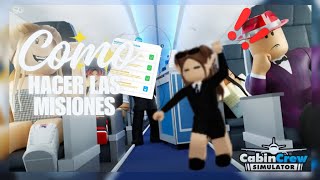 Como hacer las misiones de cabin crew🤌✈️ [upl. by Beller]