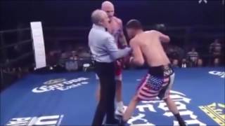 Hugo Centeno Jr vs Maciej Sulecki  Hugo Centeno Jr Hit Punches Referee [upl. by Perretta]