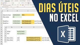 Trabalhando com Dias Úteis no Excel  Um Dia Você Vai Precisar Disso no Trabalho [upl. by Nakhsa]