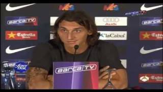 Presentación de Ibrahimovic en el Camp Nou  HHHHQ  169 [upl. by Kironde988]