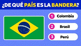 Adivina el País Por LA BANDERA 🇫🇲 Quiz de Cultura 🧠 Parte 1 [upl. by Alatea]