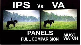 IPS vs VA Panels  Technical amp Practical Live Comparison  TN vs VA vs IPS  VA IPS VAvs IPSvs [upl. by Chadabe]