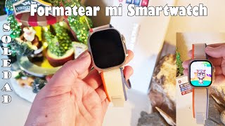 Formateo del Smartwatch  HK9 Ultra 2 AMOLED  Factory Reset ⌚❤️ [upl. by Anirtik]