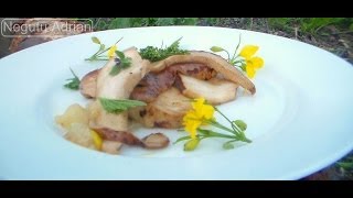 Reteta Ciuperci quotPastrav de nucquot Pheasants back mushroom Recipe [upl. by Anidene]