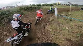 Nympsfield mx track 2022 AMCA Vets Championship Rd7 race1 [upl. by Monsour]