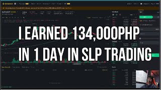 How I earned money in SLP short term trading  I earned 134k in 1 day  Heres how I did it [upl. by Ecinnej355]