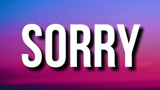 Justin Bieber  Sorry Lyrics [upl. by Cloris]