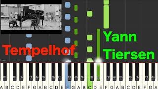 Yann Tiersen Tempelhof Synthesia Piano Cover [upl. by Philbert]