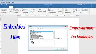 EMBEDDED FILES │EMPOWERMENT TECHNOLOGIES │GRADE 1112 │ [upl. by Vincentia]