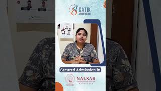 Gatik Student Secures Admission in NALSAR  Best Junior College in Hyderabad [upl. by Ahsenom809]