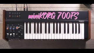 The First Synthesizer Ever Made In Japan Remade miniKORG 700FS Monophonic Synthesizer [upl. by Patience534]