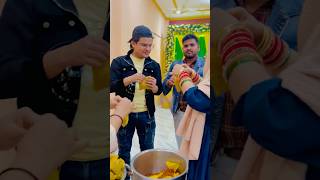 Ishaan bhai ke haldi ke chane packing 💛😃 brother haldi wedding shortvideo shorts [upl. by Itsyrc]