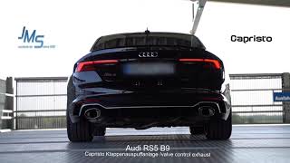 Aud RS5 B9 Auspuffsound  exhaust Sound mit with Capristo Sportauspuffanlage  sport exhaust system [upl. by Brena]