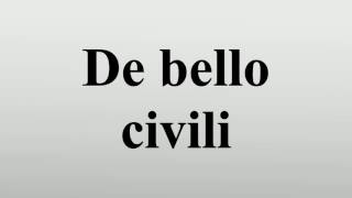 De bello civili [upl. by Sito790]