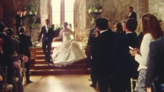 Lulworth Castle Wedding Video  Super 8 Vintage Cine Film  Lucy amp Barry [upl. by Griffis]