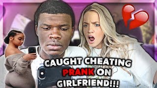 CAUGHT CHEATING PRANK ON GIRLFRIEND SHE CRIED [upl. by Nired613]