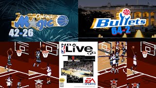 Shaq Drops 55pts LOL  Orlando Magic vs Washington Bullets  Gm 62  NBA Live 96  nbalive96 [upl. by Standush]