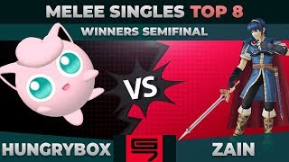 Hungrybox vs Zain  Winners Semifinal Top 8 Melee Singles  Genesis 7  Puff vs Marth [upl. by Mecke704]