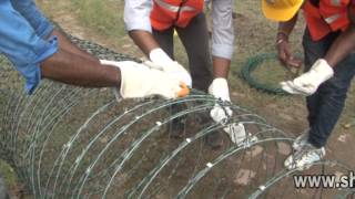 Razor Wire Installation Tutorial Video [upl. by Ettennod]