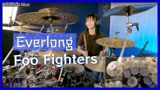 Everlong  Foo Fighters  Drum cover by KALONICA NICX [upl. by Anamuj]