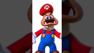 Mario Turns Into A Goomba nintendo ai goofy weird startling [upl. by Nyrhtak]