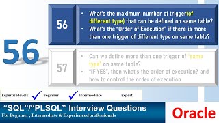 Oracle PL SQL interview question Maximum number of triggers on same table [upl. by Nial488]