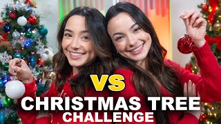 Twin Christmas Tree Challenge Who Did It Best [upl. by Eenimod]