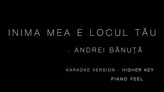 Andrei Bănuță  Inima mea e locul tău KARAOKE HIGHER KEY [upl. by Berliner99]