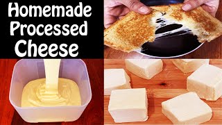 घर पर बनाएं प्रोसेस्ड चीज़  How to make Cheese at home  Homemade Cheese Pizza Cheese  TGIKitchen [upl. by Nonnahsal]