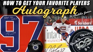 How to Get Your Favorite NHL Players Autograph ft Auddie James [upl. by Nevs]