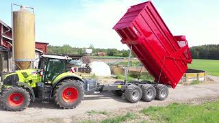 Metsjö MetaQ 75 Grönfoder 52 KBM  Tractor drawn forage trailer 52 m3 [upl. by Ehttam]