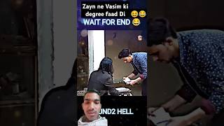 Zayn ne vasim ki degree faad Di funny round2hell comedy [upl. by Negah]