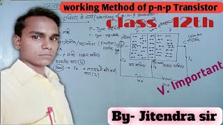 working of pnp Transistor class 12thworking of pnp Transistor animation in hindiphysics khan yot [upl. by Modnarb393]