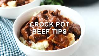 Crock Pot Beef Tips [upl. by Suirada]