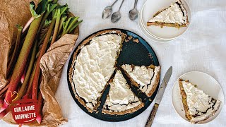 Tarte rhubarbe healthy comment faire  Recette facile et rapide [upl. by Norrabal]