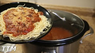 Steak Spaghetti Slow Cooker Recipe [upl. by Nwotna737]