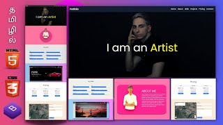 Responsive Portfolio Website Using Bootstrap From Scratch In Tamil  HTML CSS Bootstrap In Tamil [upl. by Ettevroc301]