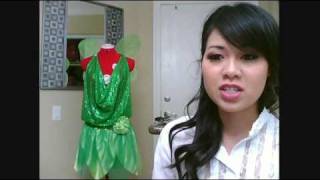 how to make your own Tinkerbell shoes  Halloween costume [upl. by Giffard]