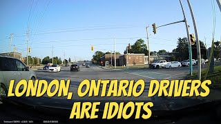 Dash Camera Video of Idiots in Cars  LONDON ONTARIO IDIOTS [upl. by Setsero3]