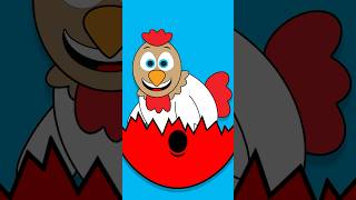 Shake Shake Shake POP Red Rooster BabyBigMouth egg eggs learn colors toddler learnenglish [upl. by Aklim905]