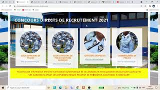 Concours De Police 2021 Ouvert  Catégories De Concours Procédures Et Conditions De Candidature [upl. by Ttegdirb]