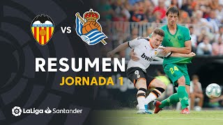 Resumen de Valencia CF vs Real Sociedad 11 [upl. by Maier856]