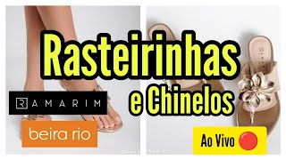 RASTEIRINHAS FEMININAS VERÃO 2025  CHINELOS LINDOS  BEIRARIO CALÇADOS E RAMARIM VERÃO 2025 [upl. by Aztiray]