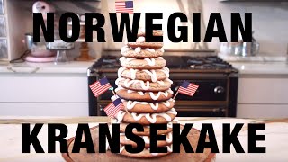 How to make a Norwegian Kransekake Stacked Cookie Tree with Genevieve Gorder [upl. by Ahcrop338]