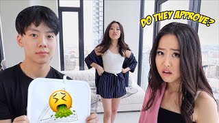 FIANCE vs BROTHER RATE MY OUTFITS Try On Haul [upl. by Anelis317]